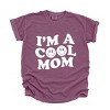 Simply Sage Market I'm A Cool Mom Smiley Face Garment Dyed Tee - 2 of 4
