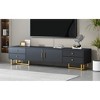 70.9" MDF Modern TV Stand with Four Drawers, Sideboard with One Cabinet for TVs up to 80" with Metal Legs for Living Room - 4 of 4