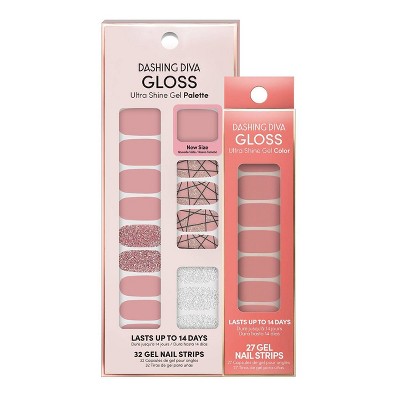 Dashing Diva Gloss More Manis Bundle- Rose Sparkle & Rose Quartz - 59ct