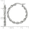 Chisel Stainless Steel Polished Twisted Hoop Earrings - 4 of 4