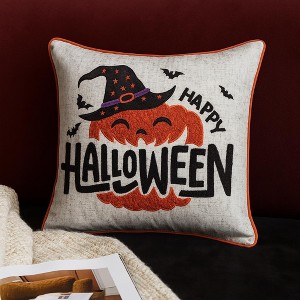 KWPZQEB Halloween Throw Pillows, 14/20x20 inch Indoor Decorative Pillow Insert, Decorations Throw Pillow for Sofa, Bed and Couch (With Pillow Core) - 1 of 4