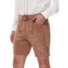 Men's High-Rise Shorts With Pockets  Wide Belt Adjustable Casual - 3 of 4