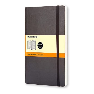 Moleskine Classic Notebook, Soft Cover, Pocket (3.5" x 5.5") Ruled/Lined, Black, 192 Pages