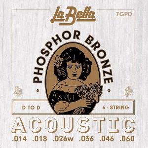 La Bella 7GP Phosphor Bronze 6-String Acoustic Guitar Strings - 1 of 1