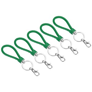 Unique Bargains Plastic Wear-resistant ID Card Wristlet Keychains 5 Pcs - 1 of 4