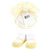 Hudson Baby Infant Girls Turban and Socks Set, Yellow Daisy, One Size - 4 of 4