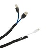 Stockroom Plus 49.3 Feet Split Wire Loom, 3/8 Inch Automotive Conduit Protector, Black - 2 of 4