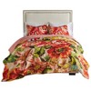 Greenland Home Fashions Senna Harvest Quilt Set Red/Pink/Green - 2 of 4