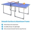 Belatt 6' Table Tennis Table, Foldable with Net and Paddles - Portable Indoor/Outdoor MDF Table Tennis Table, 0.5" Thickness - 2 of 4