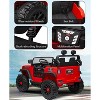 White 2-Seater Kids Ride on Car - 24v Electric Vehicle with 2.4g Parent Remote, 4 & 2x200w Motors | 20" Wide Adjustable Seat, LED Lights, Bluetooth | - 4 of 4