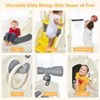 Safstar 6 in 1 Climber Slide Playset w/Basketball Hoop, Ring Toss, Indoor Outdoor Freestanding Kids Slide for Kids Age 3-8 - 4 of 4