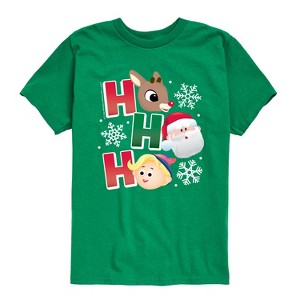 Boys' - Rudolph - Rudolph Ho Ho Ho Short Sleeve Graphic T-Shirt - 1 of 4