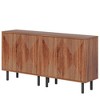 Resenkos Sideboard Buffet, Kitchen Storage Cabinet,Modern Sideboard Buffet, 59" Wood Storage Cabinet with Doors,Walnut Brown - 4 of 4