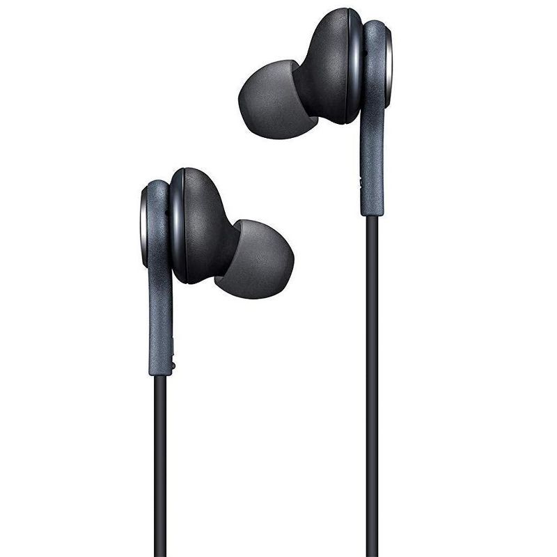 Samsung Stereo Headphones with Microphone for Galaxy S8, S9, S8 Plus, S9 Plus, Note 8 and Note 9 - Designed by AKG - Bulk Packaging - Titanium Grey, 3 of 6