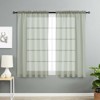 Designer Sheer Voile Rod Pocket Curtains For Small Windows - 2 of 3