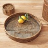 Plum & Post Burma Rattan Serving Tray, Brown - 4 of 4