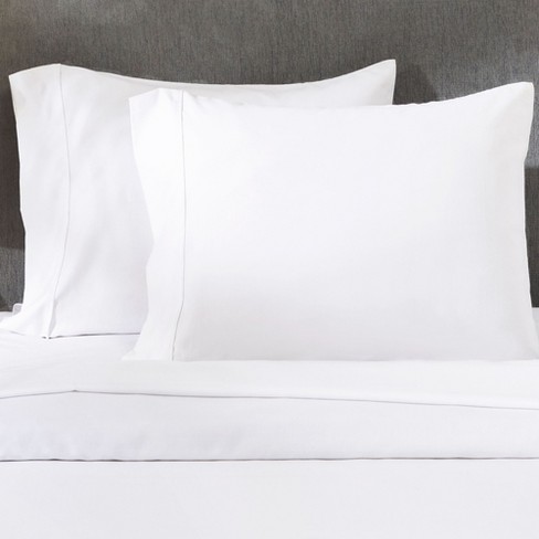 Pure White Standard Pillowcase 400 Thread Count 100% Cotton Pillow Cases 