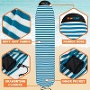 SUN CUBE Surfboard Sock Cover, Surf Bag for Surfing Board, Protective Stretchy Sock Sleeve Longboard Hybrid Shortboard - 2 of 4