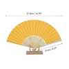 Unique Bargains Halloween Christmas Portable DIY 7-Inch Blank Folding Fan 1 Pc - 2 of 4