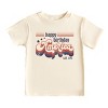 The Juniper Shop Happy Birthday America Retro Toddler Short Sleeve Tee - 2 of 4