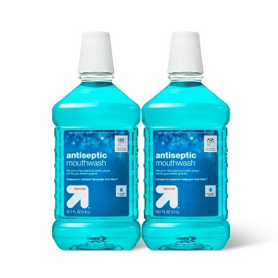 Antiseptic Blue Mint Mouth Wash - 50.7 fl oz/2pk - up & up™