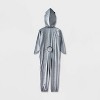 Kids' Shark Adaptive Halloween Costume Jumpsuit - Hyde and EEK! Boutique™ Gray - 3 of 4
