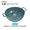 Unique Bargains Kitchen Plastic Rice Washing Drainer Basket Colander with Double Handles - 2 of 4
