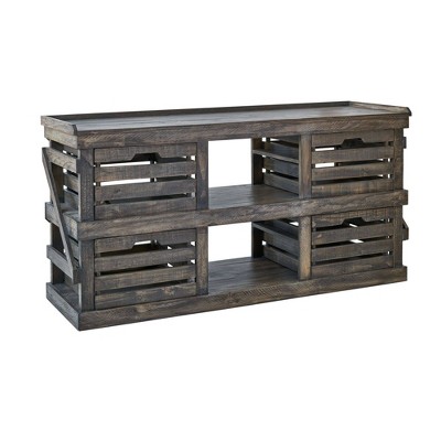 Trenton Media Chest Distressed Brown - Picket House Furnishings