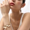 SOHI Women's Gold Drop Charm Bracelet - 3 of 3