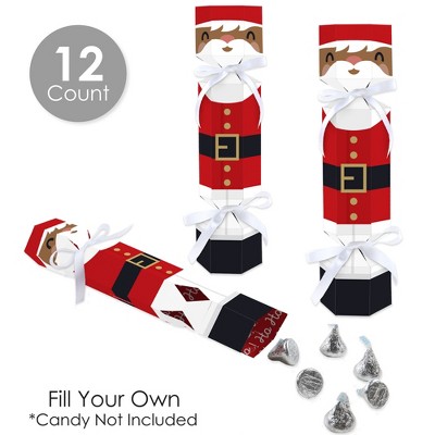 Jolly Santa Claus Red and Black DIY Cracker Boxes Set