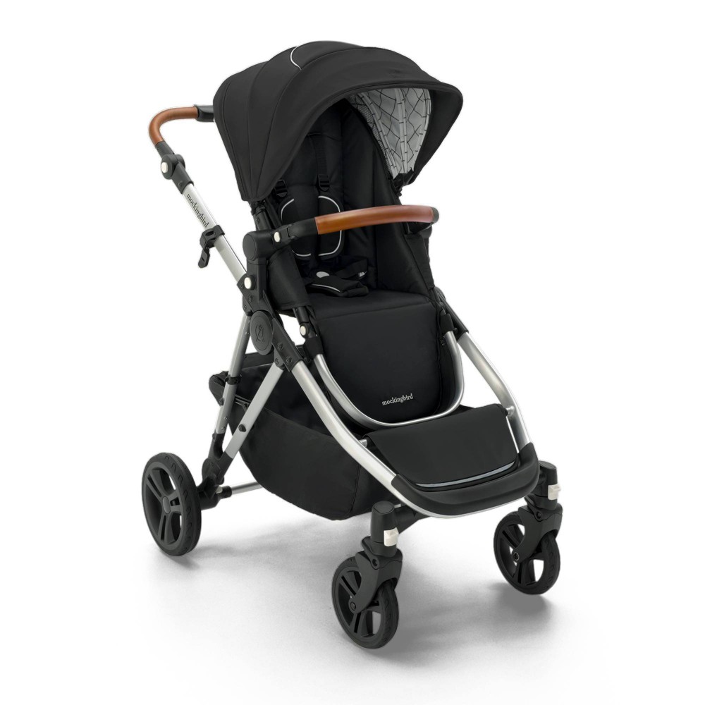 Photos - Pushchair Mockingbird Single-To-Double Stroller 2.0 - Black Windowpane