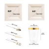 Smarty Had A Party Ivory Square Plastic Tableware Set - 120 Sets - 2 of 4