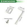 Unique Bargains Road Bike Pedal Cleat Bicycle Cleats Mountain Bikes Self-locking Cleat Screw Kit Silver Tone 1 Set - 3 of 4