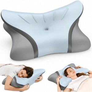 Cervical Neck Pillow - Cooling, Ergonomic Foam Pillow 27.2 X 16.5 Inches - 1 of 4