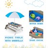 Racxily Wooden Kids Picnic Table, Sand and Water Table - 4 of 4