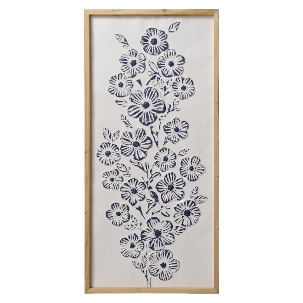 American Art Decor Floral 3D Metal Wall Art Coastal Boho Decor
