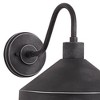 Franklin Iron Works Ashe 10" High Modern Outdoor Wall Light Fixture Mount Porch House Exterior Outside Dark Sky Weatherproof Iron Black Finish Metal - 3 of 4