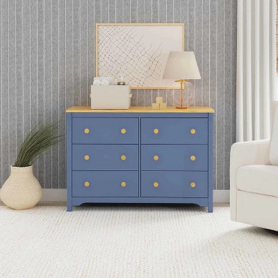 eLite Shea 6-Drawer Dresser Blue