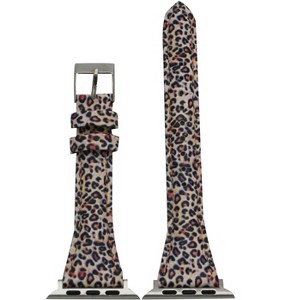 Olivia Pratt Printed Skinny Leather Apple Watch Band - 1 of 4