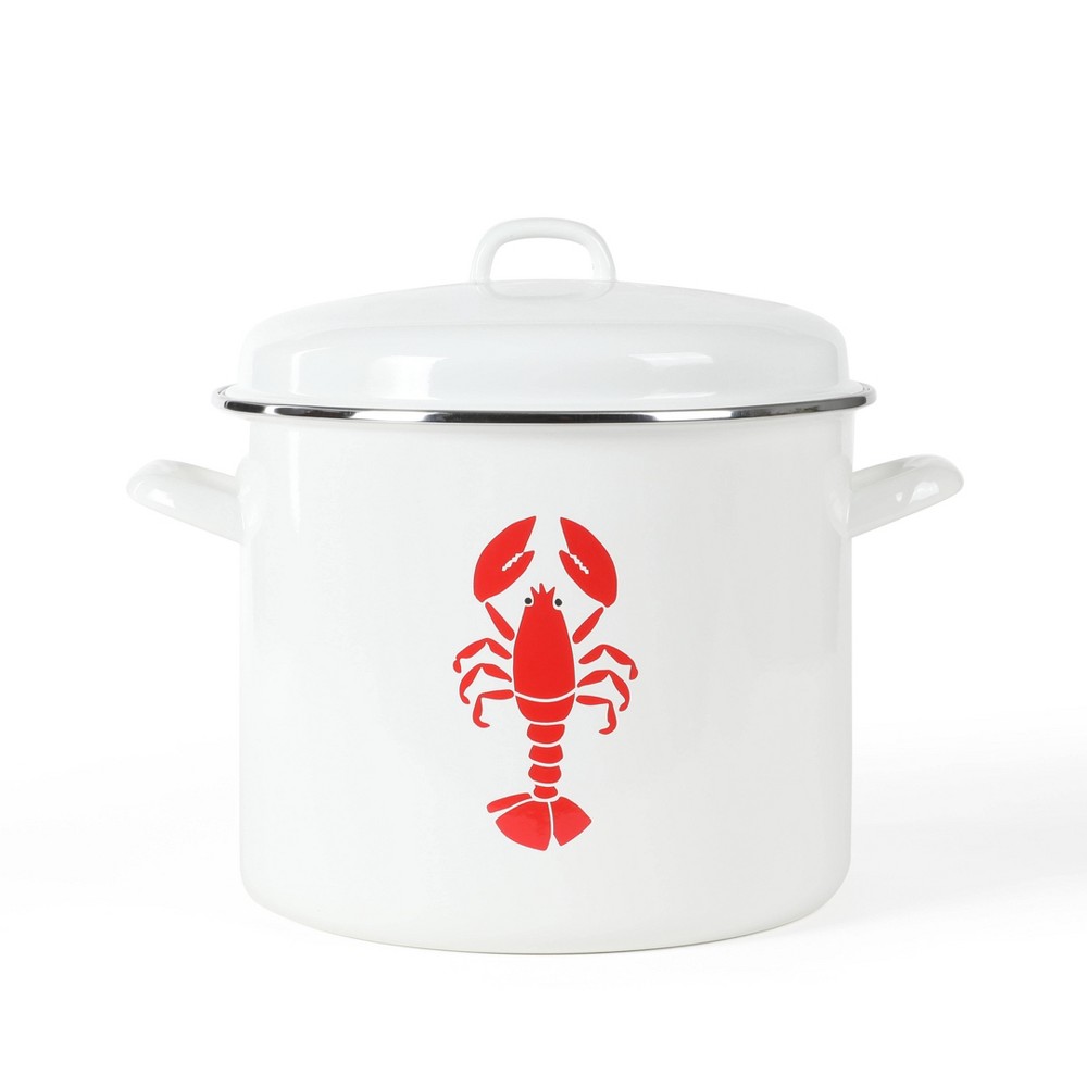 Martha Stewart 16qt Lobster Stock Pot Linen