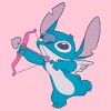 Girl's Lilo & Stitch Cupid Stitch With Heart Arrows T-Shirt - 2 of 4