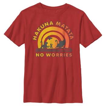 Boy's Lion King No Worries Vibrant Sunshine T-Shirt