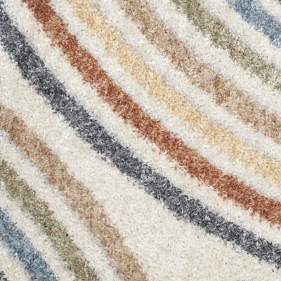 Astra Multicolor Wool and Synthetic 2'2" x 4' Abstract Rug