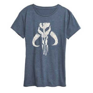 Women's - Star Wars - The Mandalorian Mando Icon Short Sleeve Graphic T-Shirt - 1 of 4