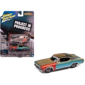 1968 Chevrolet Chevelle SS 396 Tripoli Turquoise (Weathered) "Project in Progress" 1/64 Diecast Model Cars by Johnny Lightning - 1 of 4