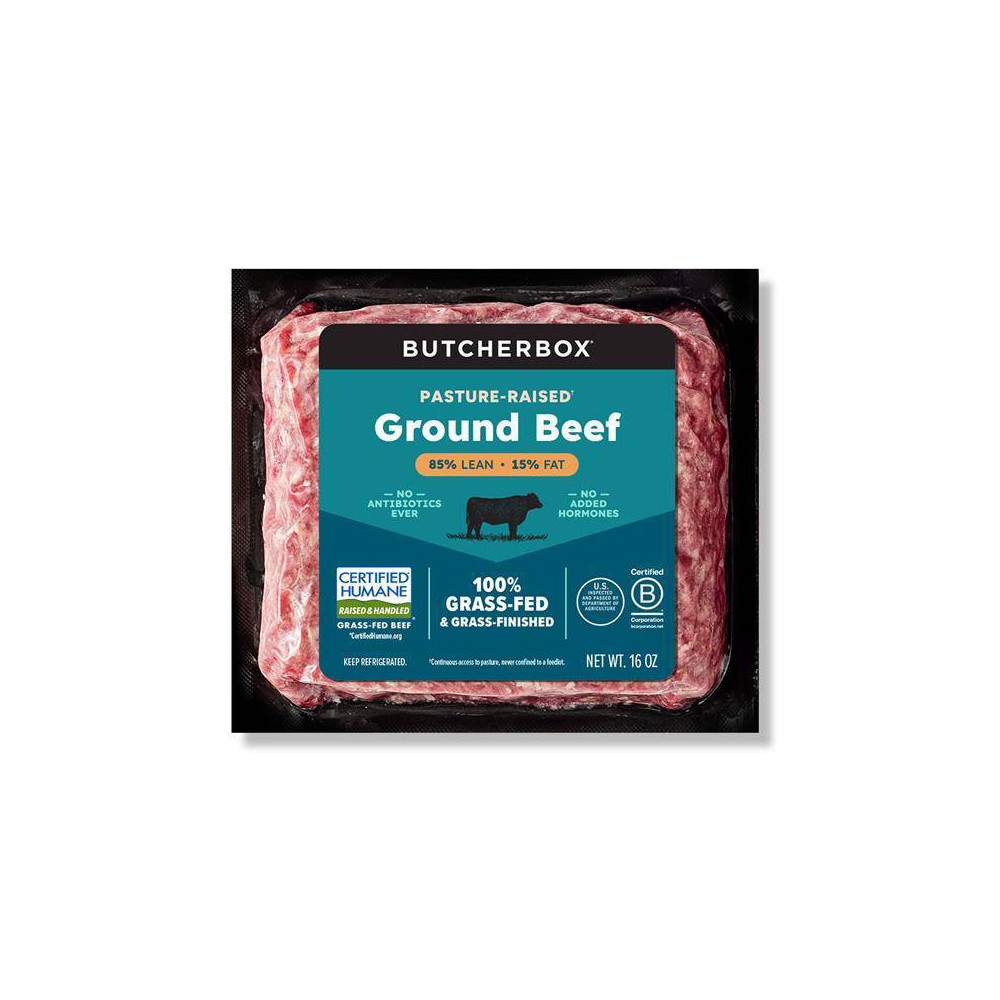 ButcherBox Grass Fed Ground Beef 85/15 - 16oz