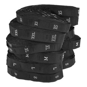 Unique Bargains Woven Crafting Clothing Sewing Embroidered Size Labels 6 Rolls - 1 of 4