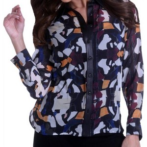 Women's Chiffon Blouse with Trim - ANGEL - 1 of 2