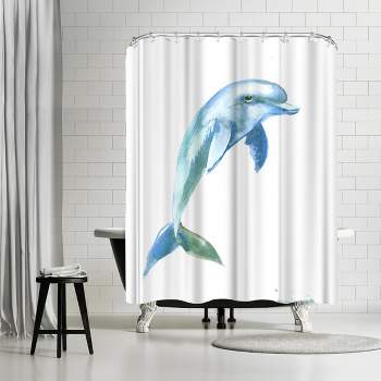 Americanflat 71 X 74 Shower Curtain, Dolphin 2 By Suren Nersisyan : Target