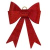 Northlight LED Lighted Color Changing Tinsel Bow Christmas Decoration - 24" - Red - 2 of 4